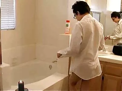 टॅन टीन विथ बिग एरिओल्स बॅंग्स लव्हर व्हिडिओ (सबिना ब्लू)